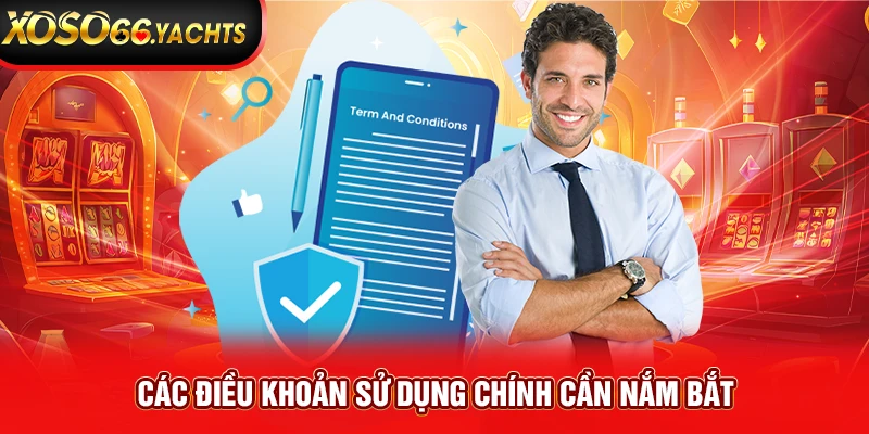 Các điều khoản sử dụng chính cần nắm bắt Các điều khoản sử dụng chính cần nắm bắt